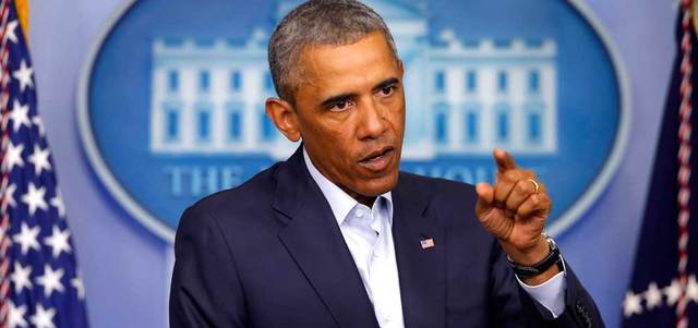 أوباما استنكر أفعال «داعش»، ودعا إلى اتخاذ الخطوات اللازمة «لاستئصال هذا السرطان كيلا ينتشر». أ.ب