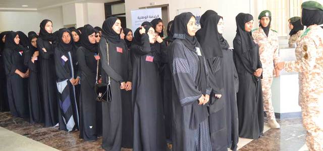 يتوجب على المجندات السكن في المعسكر خلال فترة التدريب. وام