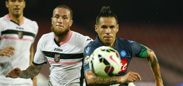 هامسيك يقود نابولي أمام فريقه الأم في سلوفاكيا سلوفان براتيسلافا. أ.ف.ب