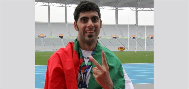 أحمد الحوسني حصل على الميدالية الفضية في رمي القرص لمسافة 24.69 م في الفئة F33. من المصدر