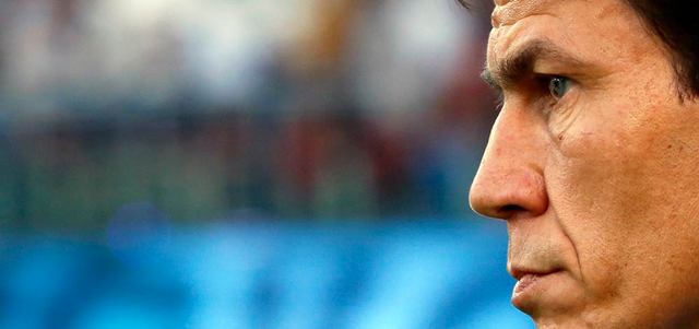 فرصة غارسيا للرد على مدرب برشلونة السابق لكن من المنطقة الفنية للذئاب. أ.ف.ب