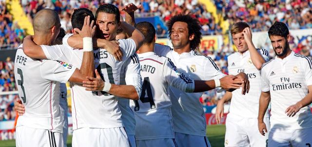 كريستيانو رونالدو يأمل التسجيل في موقعة ليفربول. أ.ف.ب