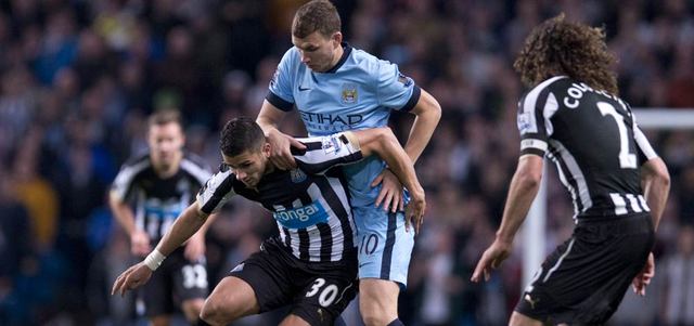 سيتي خسر في الكأس أمام نيوكاسل 2-صفر. أ.ف.ب