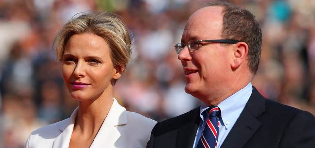 الأمير ألبرت وزوجته الجنوب إفريقية الأميرة تشارلين. أرشيفية