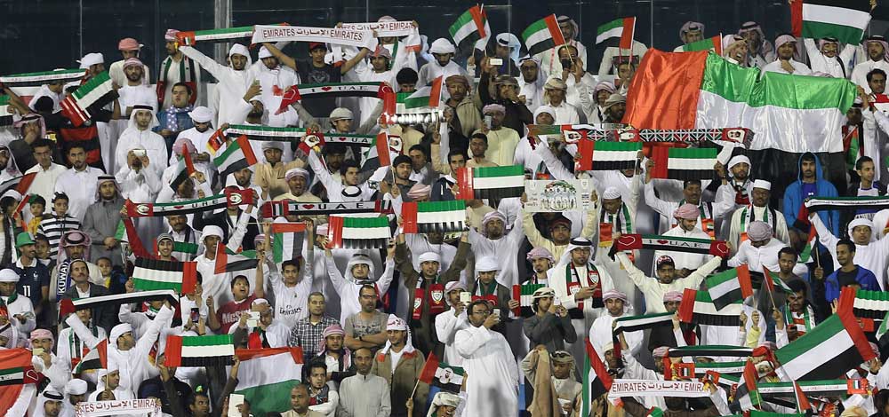 جمهور المنتخب ساند الأبيض بقوة في «خليجي 22». الإمارات اليوم
