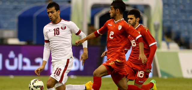المنتخب العماني تأهل للدور نصف النهائي وخرج أمام قطر. تصوير: إريك أرازاس