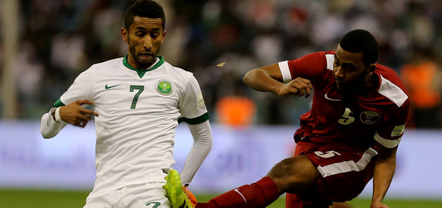المنتخب السعودي فشل في الفوز بـ«خليجي 22» رغم استضافته البطولة. تصوير: إريك أرازاس