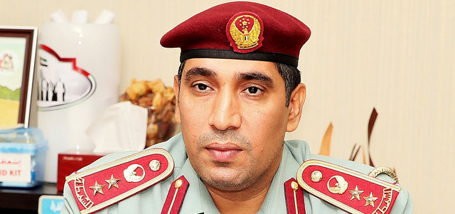 العقيد علي سعيد العلكيم : مدير إدارة المرور والدوريات في شرطة رأس الخيمة