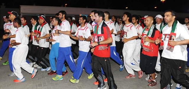 فئات مختلفة من المجتمع تحرص على المشاركة في ماراثون الوفاء للقائد. الإمارات اليوم