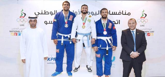 منافسات الجوجيتسو أقيمت بصالة الأرينا في مدينة زايد الرياضية بأبوظبي. من المصدر