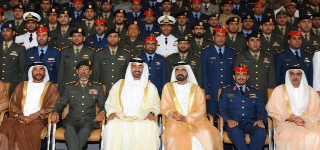 محمد بن راشد قدم الشكر لكل من أسهم في تقدم القوات المسلحة وعلى رأسهم محمد بن زايد. وام