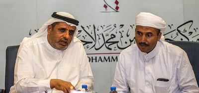إبراهيم عبدالرحيم (يسار) وأحمد القاسمي.  من المصدر