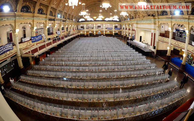 شهدت حدائق الشتاء في بلاكبول ببريطانيا معرض الحمام الزاجل الدولي السنوي. الصور من إي بي أيه