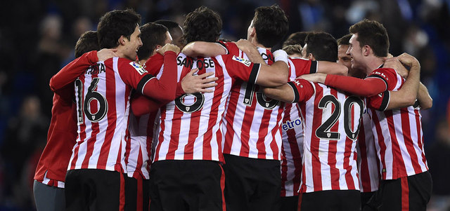 بلباو أنهى طموحات إسبانيول وحرم الكاتالونيين من نهائي خالص لهم. أ.ف.ب