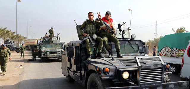 قوات الأمن العراقية تتجه إلى الرمادي بناءً على أوامر العبادي.  أ.ب