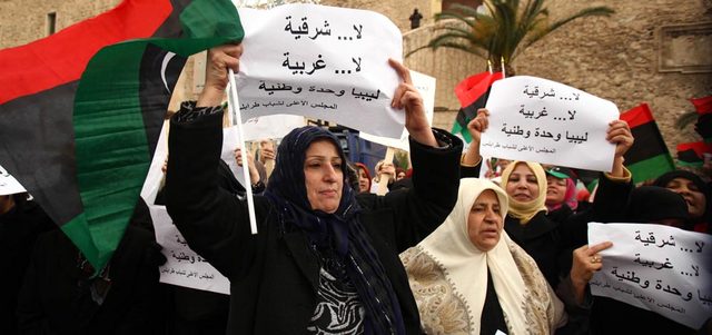 تظاهرة نسائية في طرابلس.  أرشيفية
