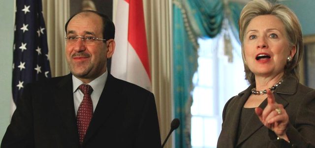 خلال زيارة للعراق. أرشيفية