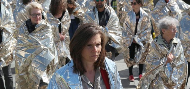 تظاهرة في ألمانيا تطالب بإنقاذ المهاجرين.  إي.بي.إيه