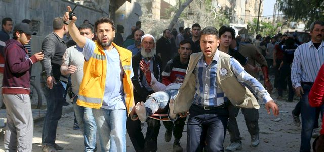«العفو الدولية» اعتبرت أن النظام السوري تعمد استهداف المدنيين في سياسة عقاب جماعي عديمة الشفقة ضد السكان بحلب.  رويترز