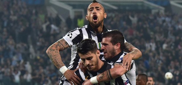 ألفارو موراتا افتتح التسجيل في شباك فريقه السابق الريال ولم يحتفل. أ.ف.ب