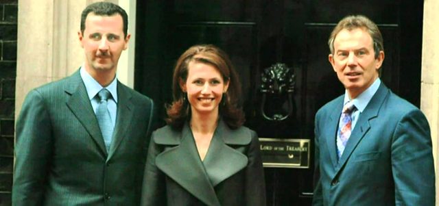 بلير حاول منح الأسد لقب &laquo;فارس&raquo; عندما كان رئيسا للوزراء. أرشيفية