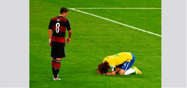 نيمار كان مصاباً ولم يحضر أكبر مذلة تاريخية تعرض لها السامبا حينما خسر بسباعية أمام ألمانيا في مونديال 2014. غيتي