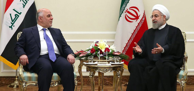 روحاني أكّد للعبادي أن العراق هو أمن إيران أيضاً. أي.بي.إيه