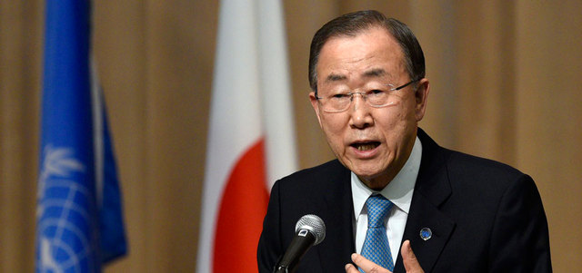 كي مون: سورية على حافة التفكك، وهو ما يوجد مخاطر جديدة. إي.بي.إيه