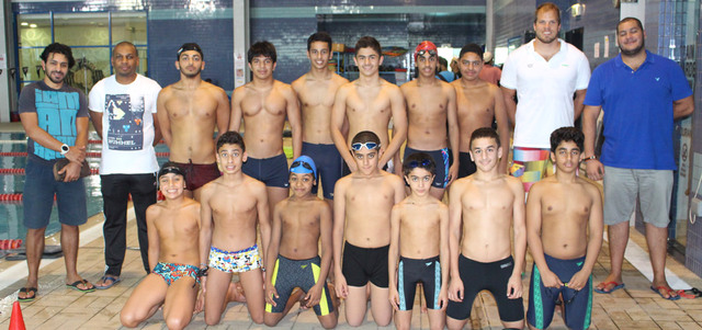 منتخب الناشئين للسباحة يغادر إلى المجر تحضيراً للبطولة الخليجية. من المصدر