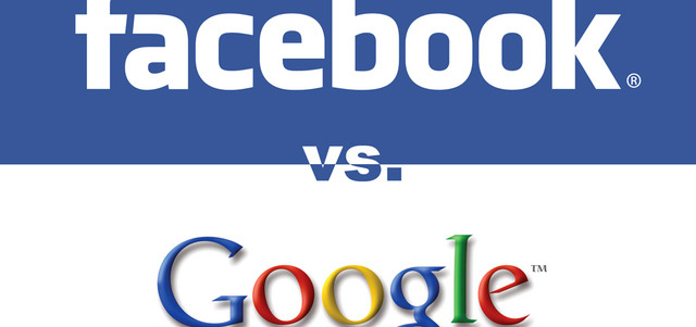 «غوغل» و«فيس بوك» تتنافسان في أكثر من ميدان.. منها إعلانات الأجهزة المحمولة والفيديو والبحث والواقع الافتراضي. أرشيفية