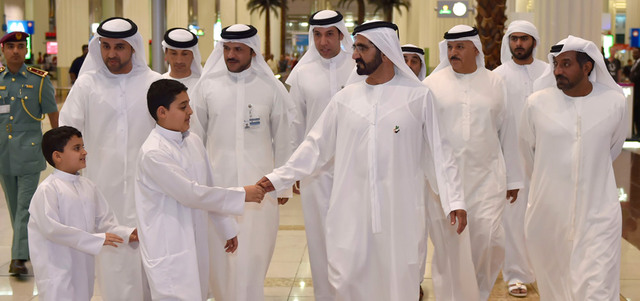 محمد بن راشد يولي مطار دبي الدولي اهتماماً ومتابعة خاصة كي يظل في المركز الأول عالمياً من جميع النواحي. وام