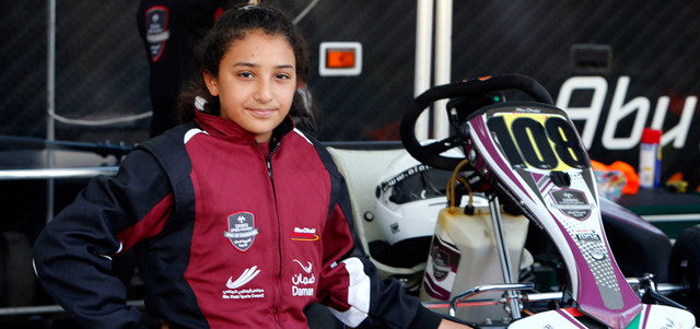 حمدة القبيسي موهبة إماراتية في سباقات «الكارتينغ» تتطلع إلى بلوغ سباقات «الفورمولا1». من المصدر