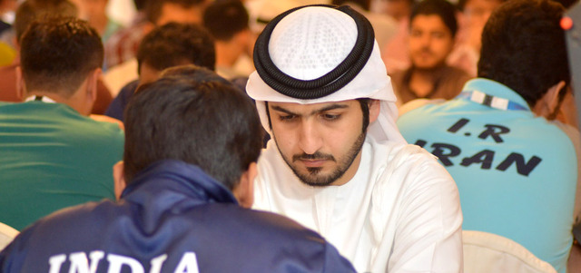 سالم عبدالرحمن تعادل مع الهندي سانتوش في الجولة الأخيرة. من المصدر