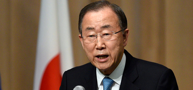 بان كي مون دان الانتهاكات الخطرة لاتفاق مراقبة فض الاشتباك بين سورية وإسرائيل. إي.بي.إيه