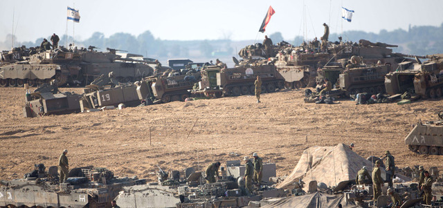 الهدنة يمكن أن تخفض الضغوط العسكرية الإسرائيلية على غزة. أ.ف.ب