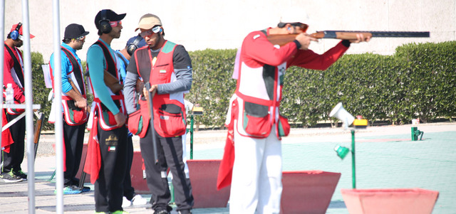 رماة الإمارات خلال التدريبات. من المصدر