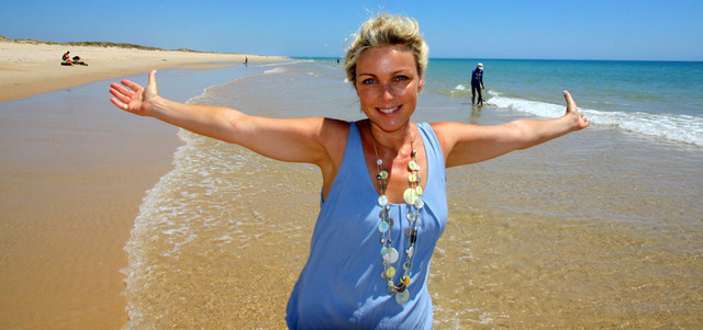 يزخر شاطئ كولاترا بالعديد من المناظر الطبيعية الساحرة.  د.ب.أ