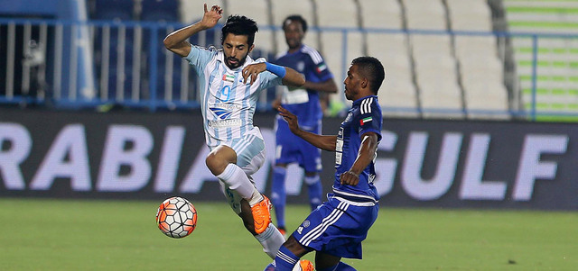 بني ياس خسر المباراة الافتتاحية أمام النصر في كأس الخليج العربي 1-صفر. تصوير: إريك أرازاس