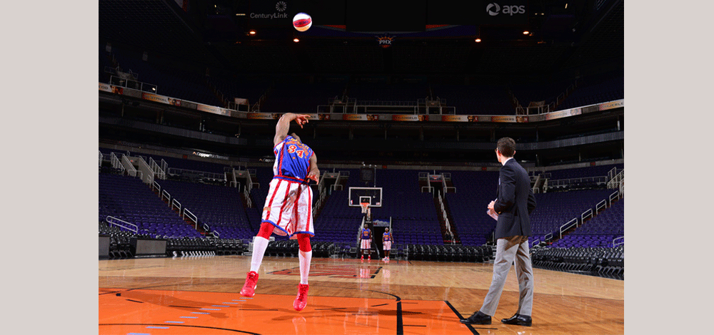 أريزونا ، أطول رمية لكرة السلة من على بعد 25 متر