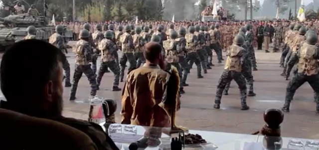 &laquo;جيش الإسلام&raquo; يعد الفصيل المعارض الأكبر في ريف دمشق وتقدم خلال اليومين الماضيين باتجاه سجن عدرا قبل أن يتمكن من الاستيلاء على مبنيين فيه. أرشيفية