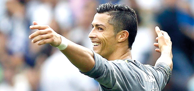 رونالدو انفجر في مباراة واحدة وسجل خمسة أهداف. أ.ف.ب