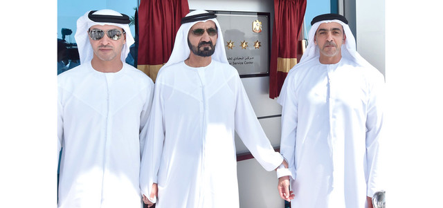 .. ويتوسط هزاع بن زايد وسيف بن زايد. وام