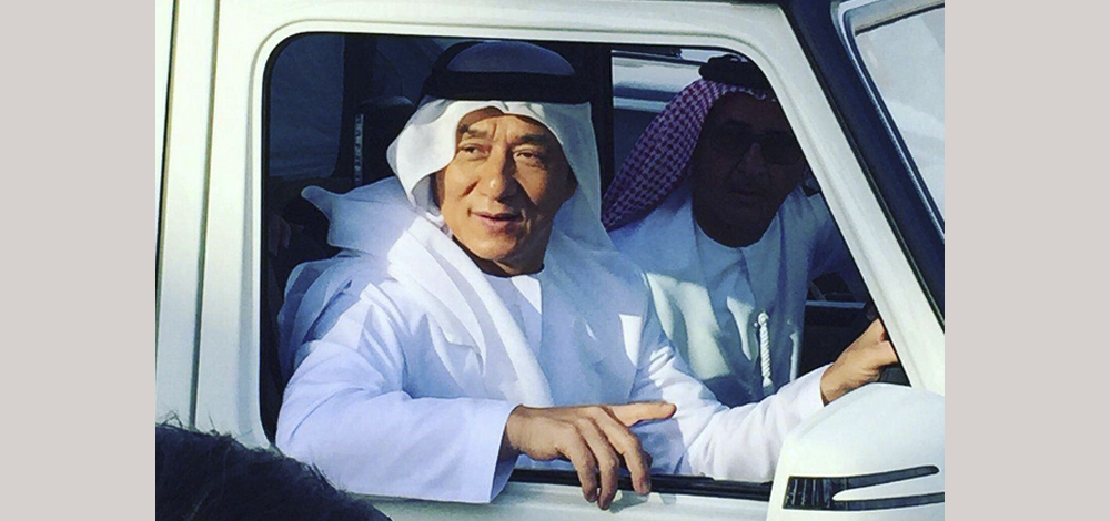 الممثل الصيني العالمي ومخرج الأفلام "جاكي شان"