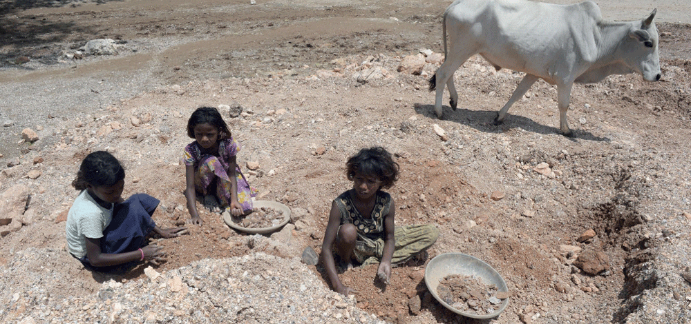 يقضون ساعات طويلة في البحث والتنقيب