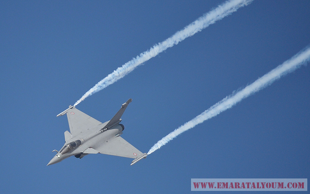 الطائرة في مرحلة الانقضاض