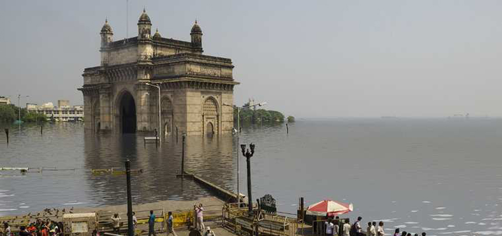 هكذا ستبدو مدينة مومباي الهندية إذا ارتفع معدل الحرارة درجتين مئويتين.