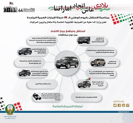 وزارة الداخلية تشجع على الاحتفال بهذه المناسبة الوطنية الغالية والتعبير عنها بشكل حضاري