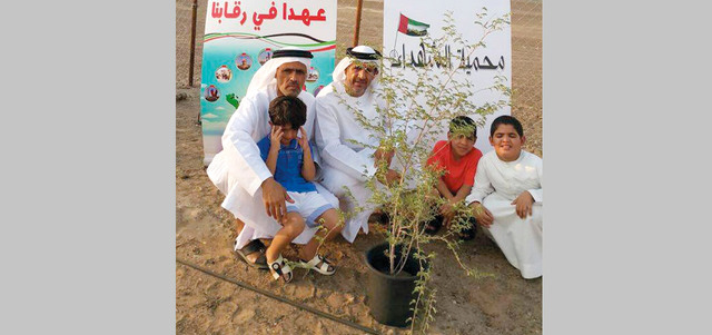 سالم سلطان القايدي بذل جهوداً كبيرة لتجهيز هذه المحمية. من المصدر