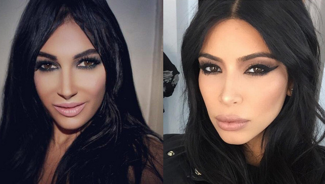 معجبة تحاول التشبه بكيم كرداشيان