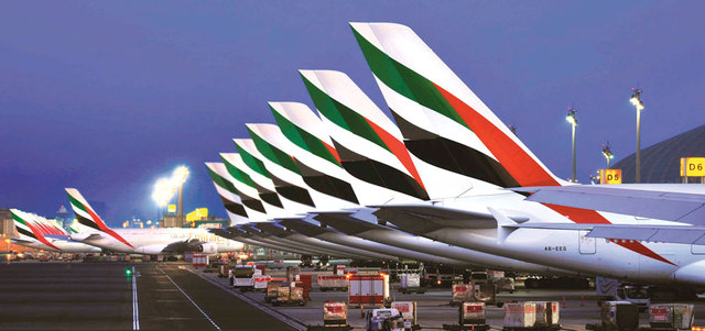 «طيران الإمارات» أضافت 26 طائرة جديدة إلى أسطولها خلال عام 2015.  من المصدر